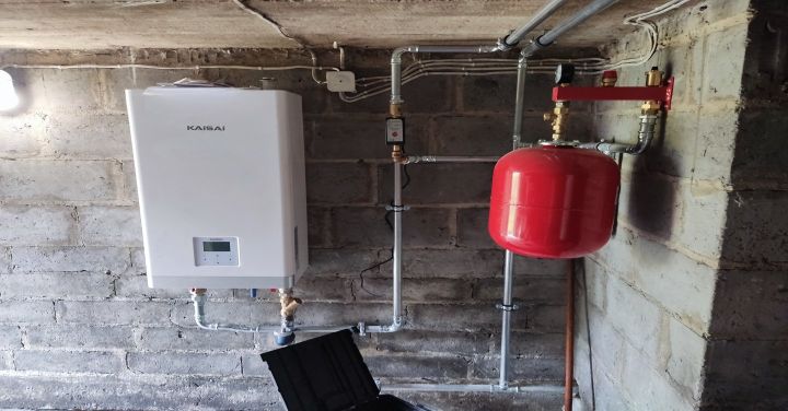 A boiler room in a&nbsp;single-family home