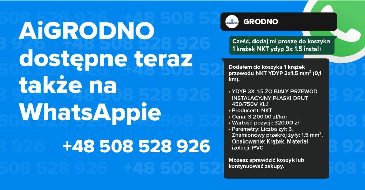 AiGRODNO jest teraz dostępne na&nbsp;WhatsAppie