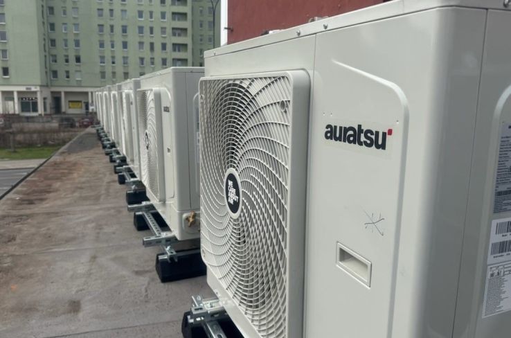 Kaskada pomp ciepła w Łodzi