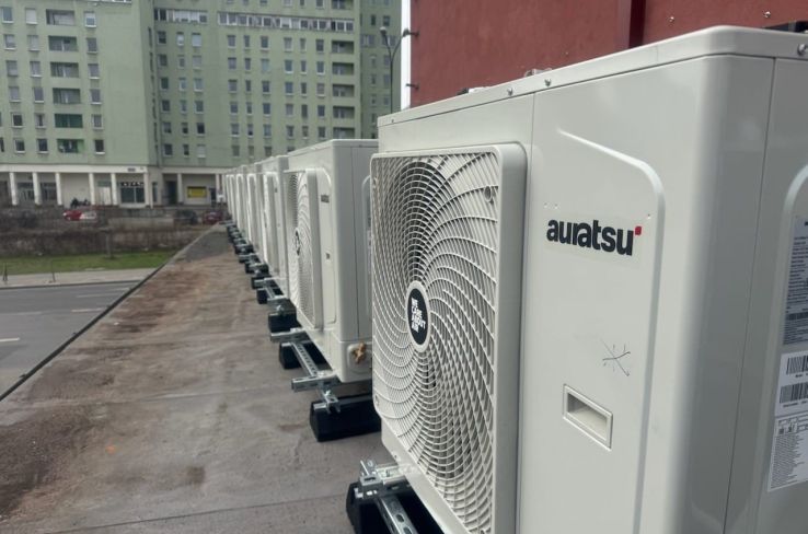 High-efficiency heat pump cascade - Łódź