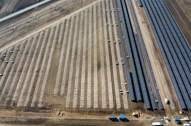 Malow PV farm - construction in progress