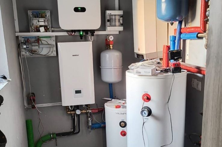 Heat pump integration in boiler room - Auratsu in action