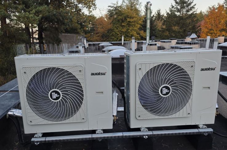 Kolejna kaskada pomp ciepła AURATSU pracuje idealnie!