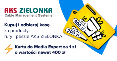 Promocja AKS ZIELONKA dla instalatorów na asortyment rury i peszle