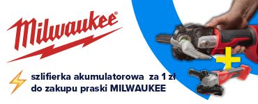 Promocja Milwaukee Praska + szlifierka za 1 zł
