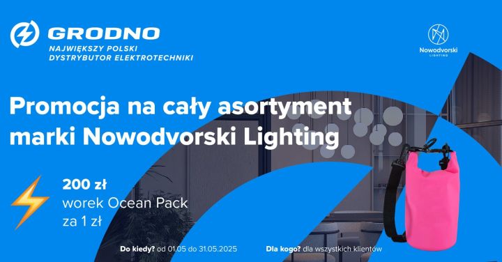 Kupuj asortyment firmy Nowodvorski Lighting i&nbsp;odbierz gratis!