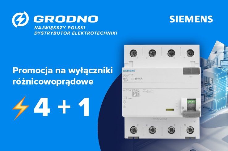 Promocja Siemens – wyłączniki różnicowoprądowe z gadżetem za 1 zł!